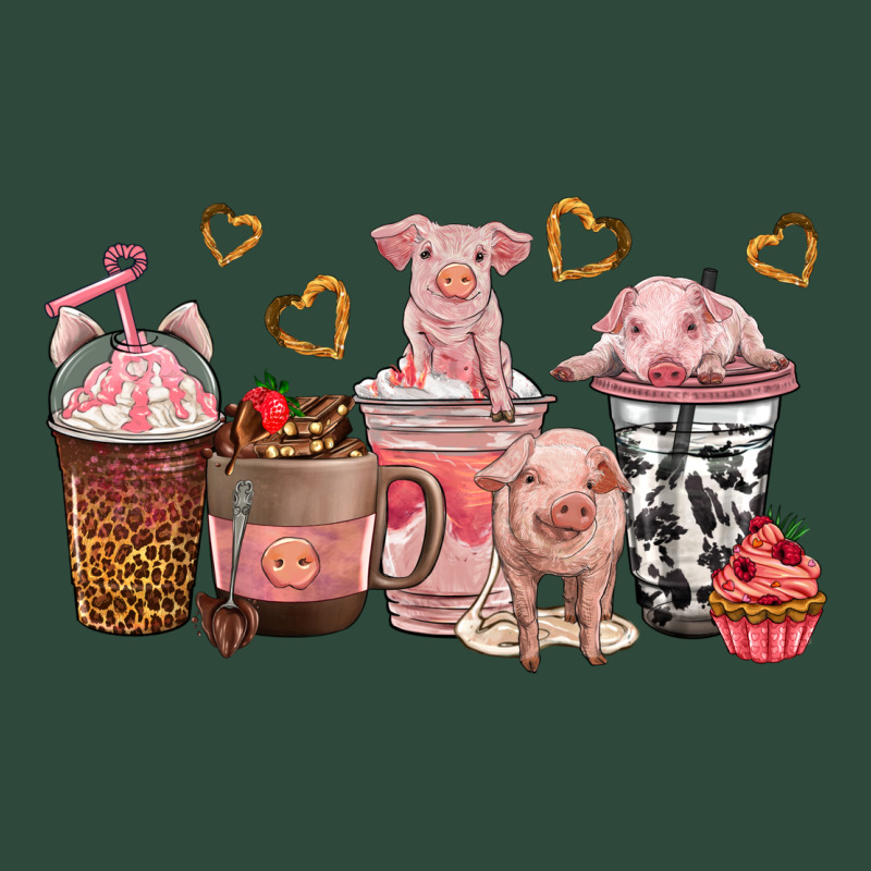 Pigs Coffee Cups Zipper Hoodie by texasbilliewilder | Teevron