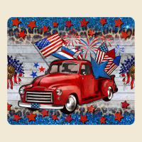 American Truck 4th Of July Mousepad Ladies Tee | Teevron