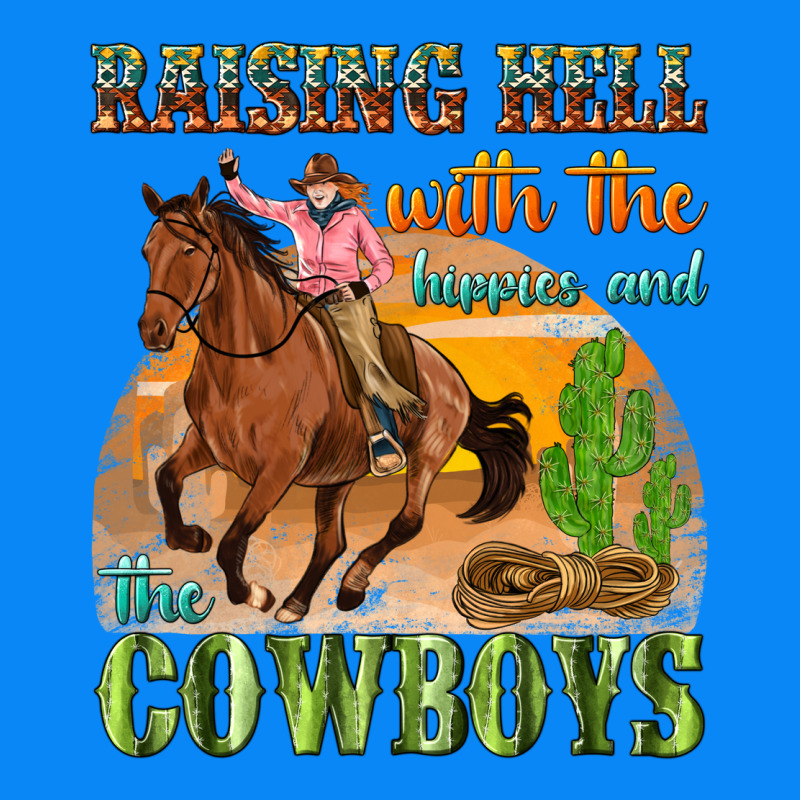 Raising Hell With The Hippies And The Cowboys Zipper Hoodie by texasbilliewilder | Teevron