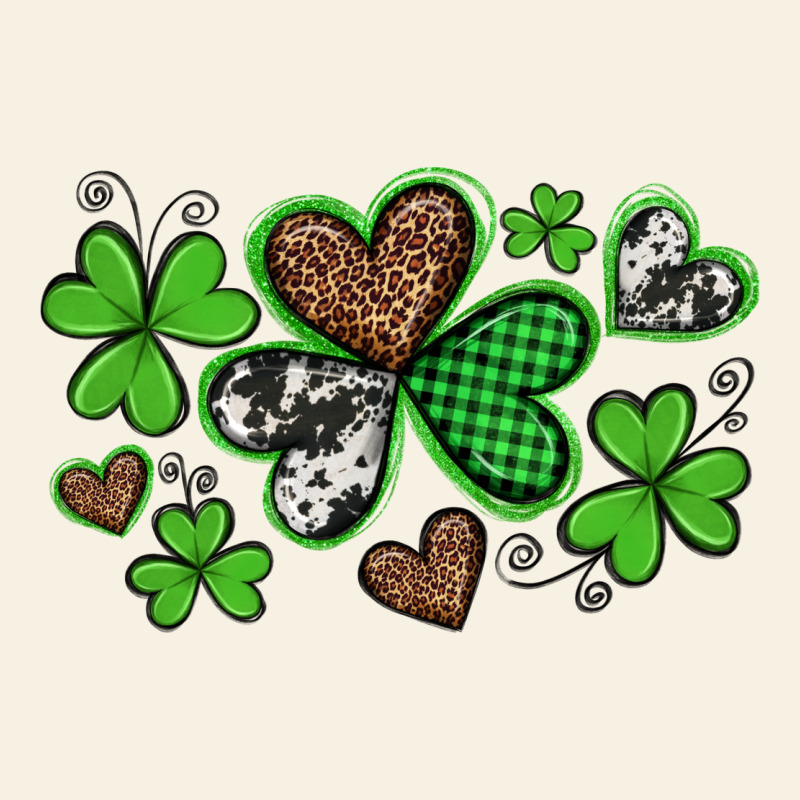 Western St Patricks Day Shamrocks And Hearts Vintage Tee by Artiststas | Teevron
