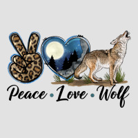 Peace Love Wolf Premium Hoodie | Teevron