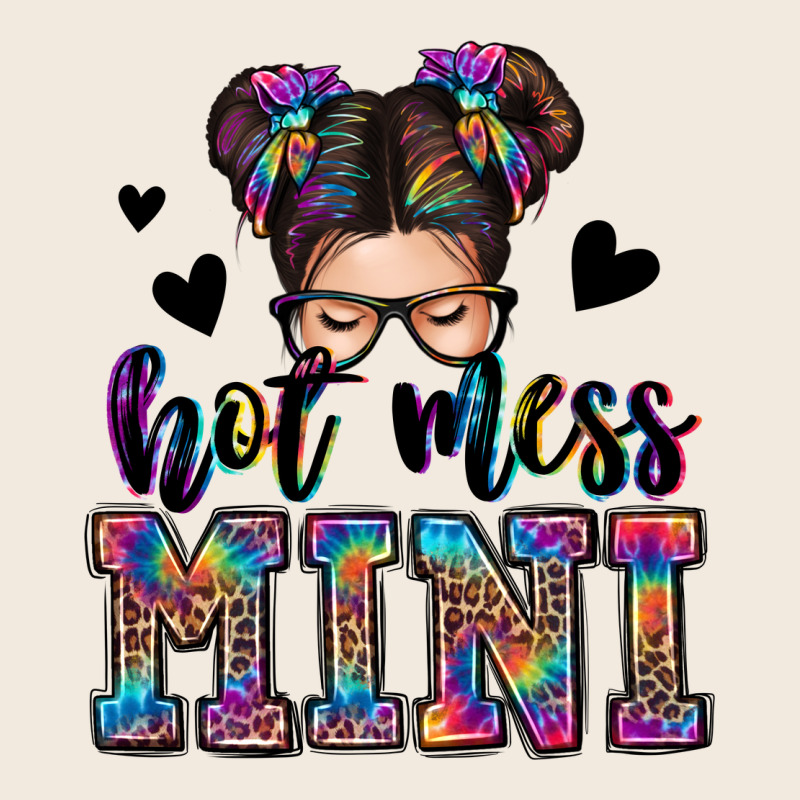 Mess Mini Messy Bun Zipper Hoodie by Zillion Design Studio | Teevron