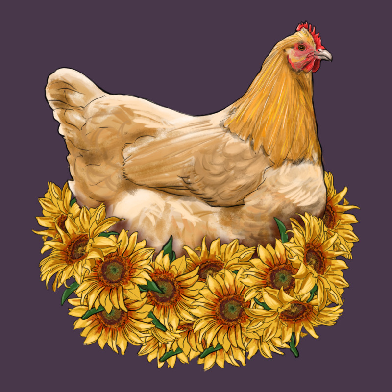 Chicken With Sunflowers Heavyweight Hoodie by RanaPortraitStore | Teevron