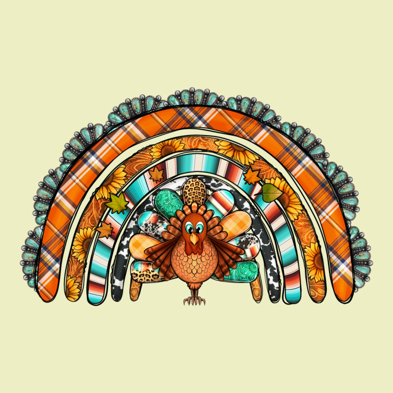 Turquoise Thanksgiving Turkey Rainbow Urban Hoodie by Jasminsmagicworld | Teevron