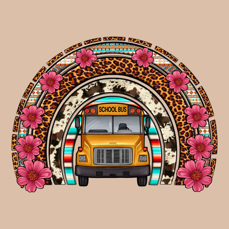 School Bus Leopard Cowhide Rainbow Urban Heavy Tee by Artiststas | Teevron