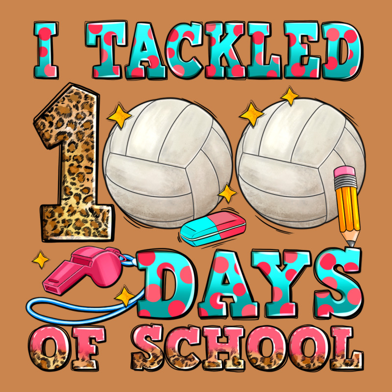 I Tackled 100 Days Of School Volleyball Heavyweight Hoodie by Zillion Design Studio | Teevron