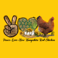 Peace Love New Hampshire Red Chicken Premium Hoodie | Teevron