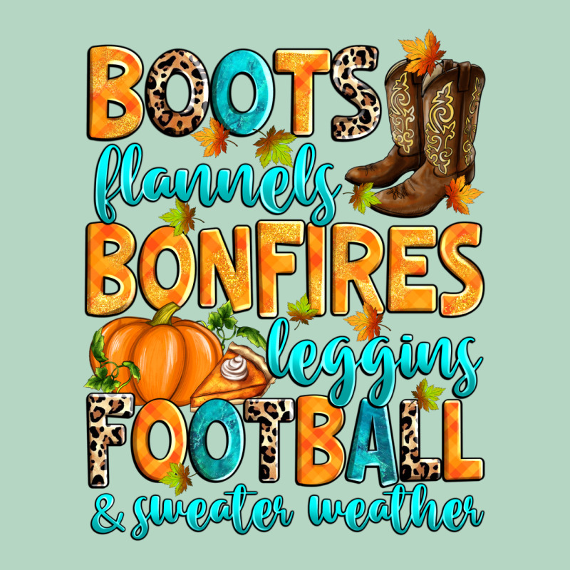 Boots Flannels Bonfires Leggins American Football Classic Tee by RanaPortraitStore | Teevron