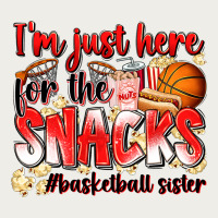 Im Just Here For The Snacks Basketball Sister Zipper Hoodie | Teevron