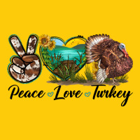 Peace Love Turkey Premium Hoodie | Teevron