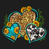 Leopard Cowhide Hearts Heavyweight Hoodie | Teevron