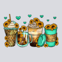 Sunflowers Coffee Cups Zipper Hoodie | Teevron