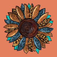 Fall Tooled Leather Sunflower Classic Tee | Teevron