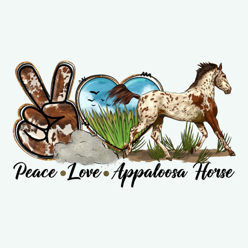 Peace Love Appaloosa Horse Premium Hoodie by LillyAllenDesigns | Teevron