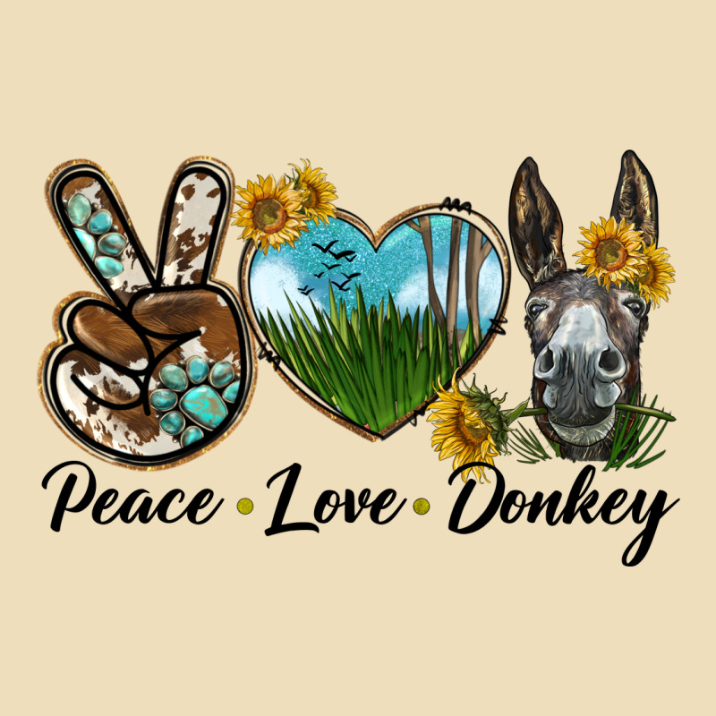 Peace Love Donkey Head Premium Hoodie by LillyAllenDesigns | Teevron