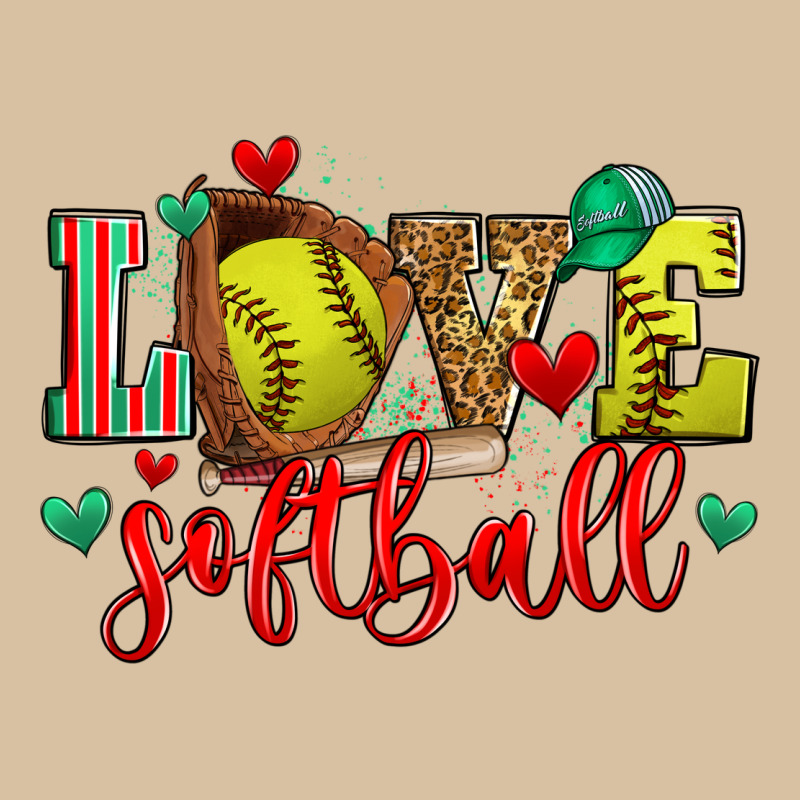 Love Softball Heavyweight Hoodie by Zillion Design Studio | Teevron