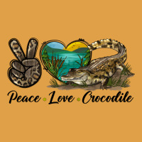 Peace Love Crocodile Premium Hoodie | Teevron