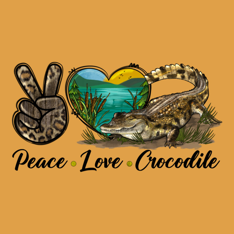 Peace Love Crocodile Premium Hoodie by LillyAllenDesigns | Teevron