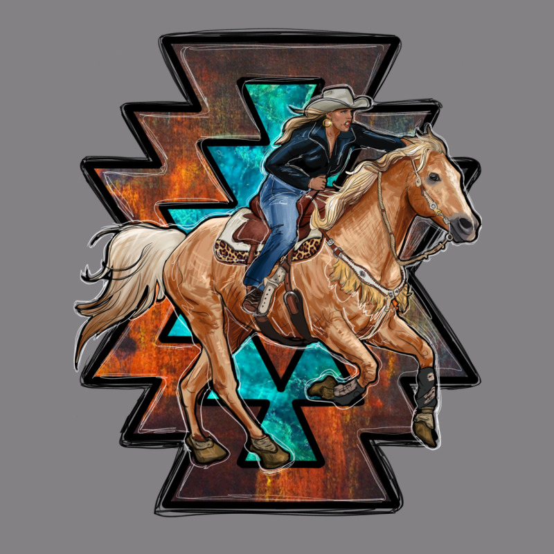 Cowgirl With Aztec Heavyweight Hoodie by RanaPortraitStore | Teevron