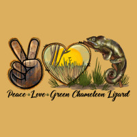 Peace Love Green Chameleon Lizard Premium Hoodie | Teevron
