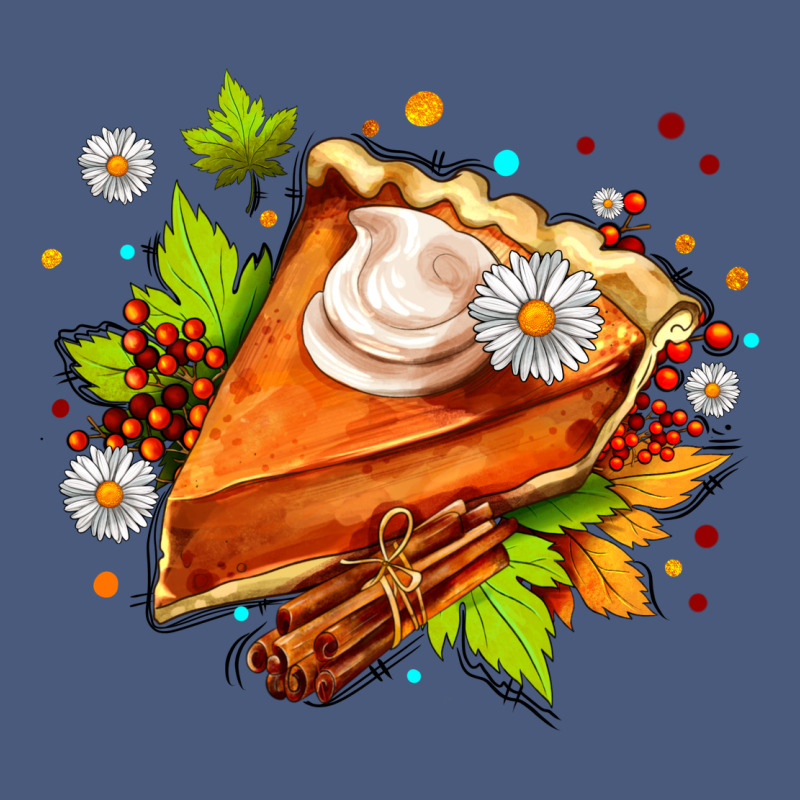 Pumpkin Pie With Daisies And Cinnamon Vintage Hoodie by AdoDesignShop | Teevron