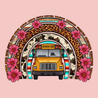 School Bus Leopard Cowhide Rainbow Urban Heavy Tee | Teevron