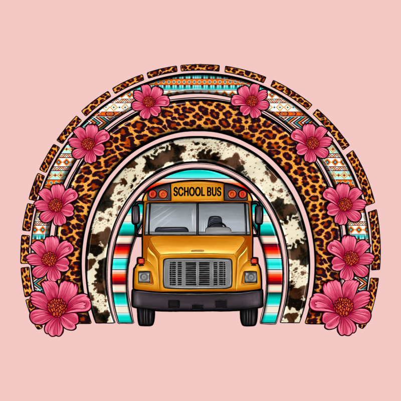 School Bus Leopard Cowhide Rainbow Urban Heavy Tee by Artiststas | Teevron