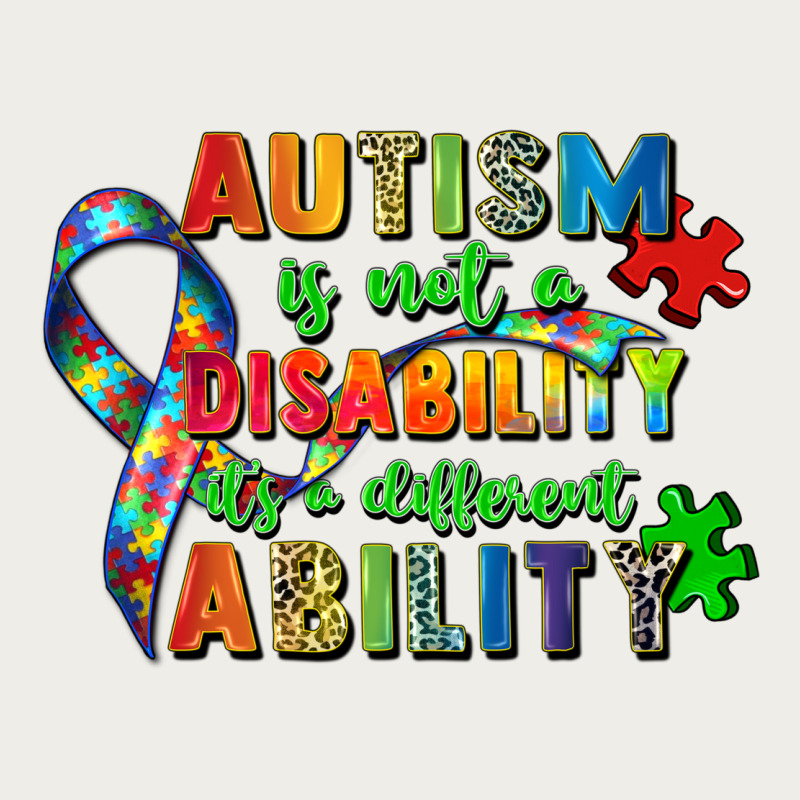 Autism Is Not A Disability Its A Different Ability Zipper Hoodie by Zillion Design Studio | Teevron