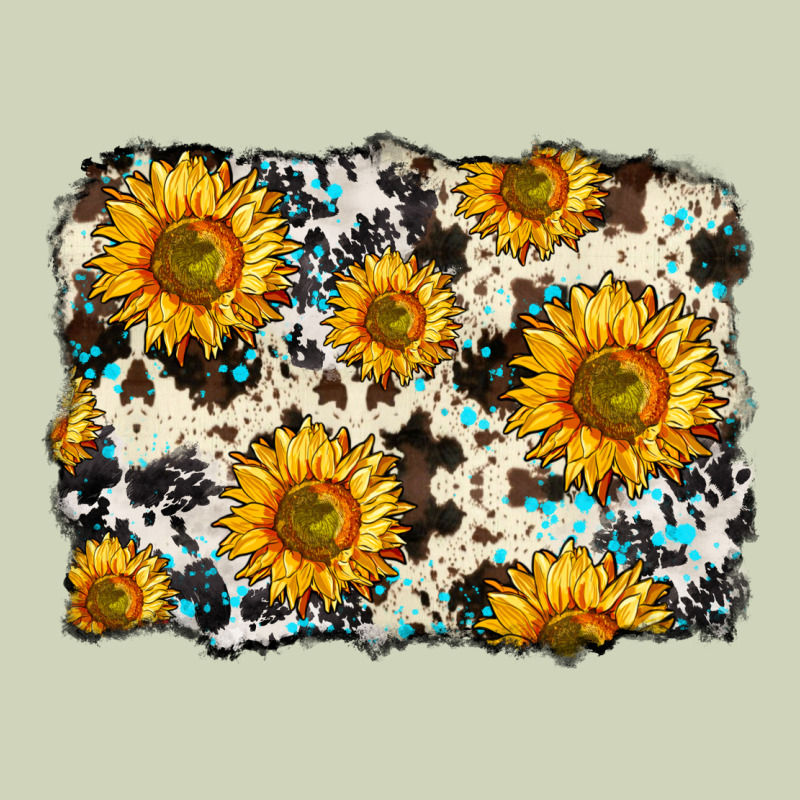 Cowhide Sunflower Pattern Heavyweight Hoodie by Zillion Design Studio | Teevron