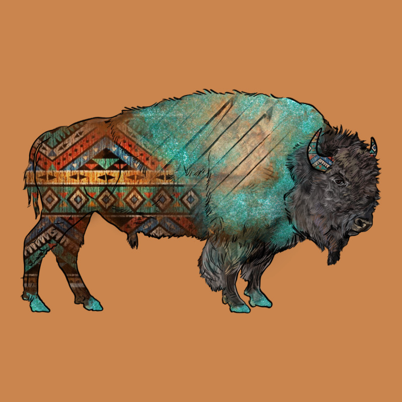 Aztec Bison Heavyweight Hoodie by RanaPortraitStore | Teevron