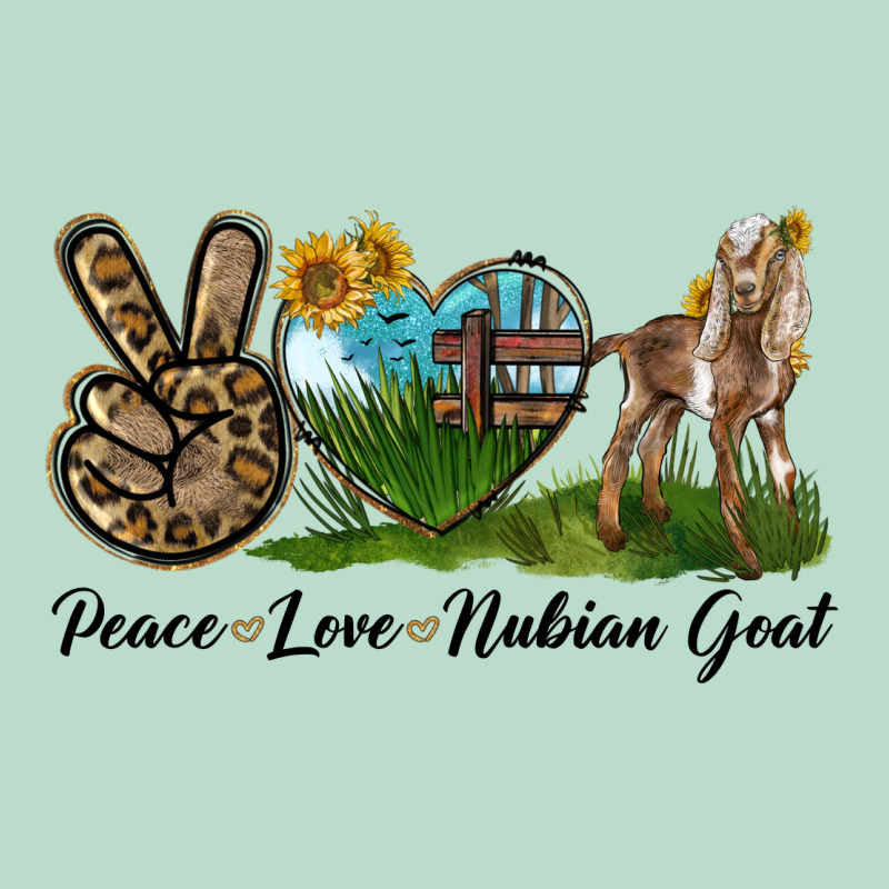 Peace Love Nubian Goat Premium Hoodie by LillyAllenDesigns | Teevron