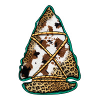 cowhide leopard arrowhead | Teevron