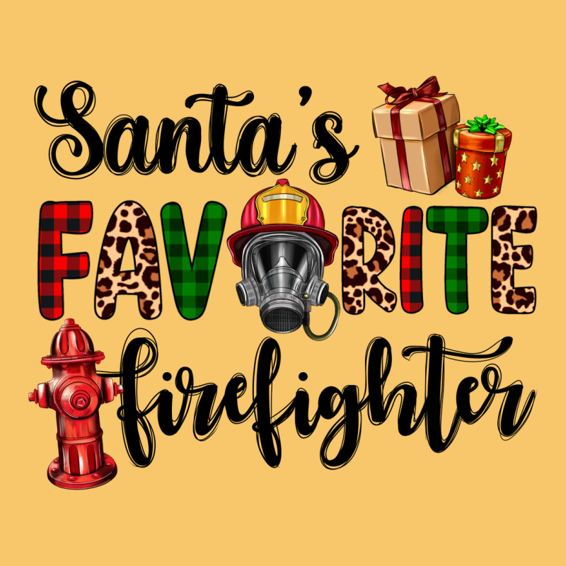 Santa's Favorite Firefighter Vintage Hoodie by AdoDesignShop | Teevron