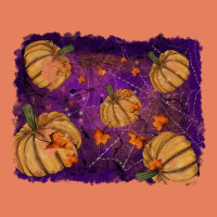 Halloween Pumpkin Cobweb Background Classic Tee | Teevron