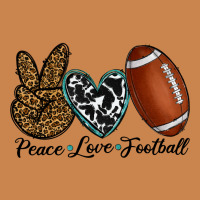 Peace Love Football Heavyweight Hoodie | Teevron