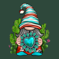 Western Gnome With Turquoise Gemstone Zipper Hoodie | Teevron