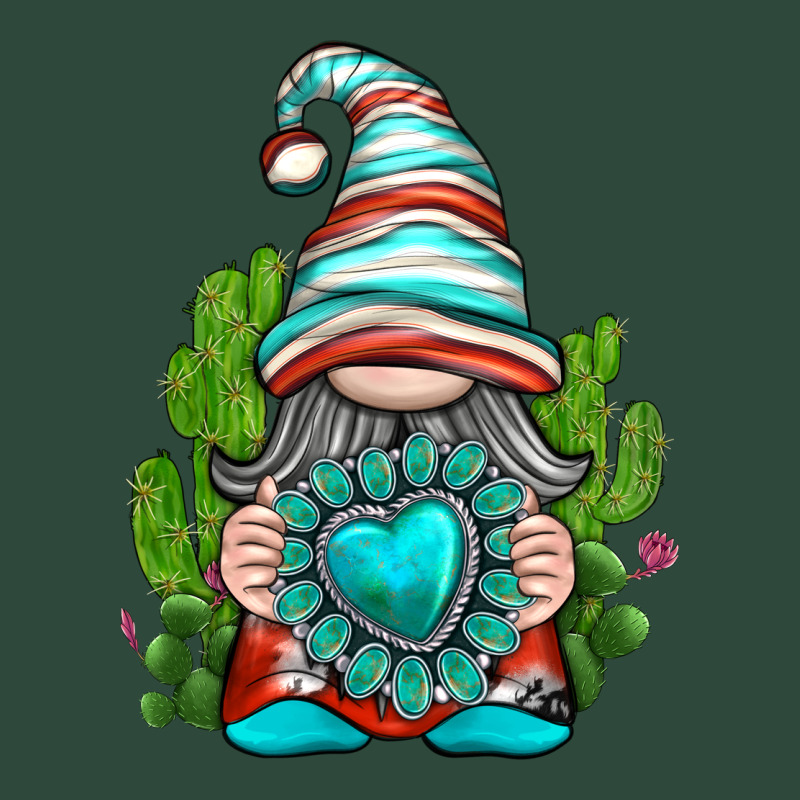 Western Gnome With Turquoise Gemstone Zipper Hoodie by texasbilliewilder | Teevron