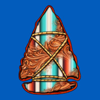 Turquoise Serape Tooled Leather Arrowhead Urban Hoodie | Teevron