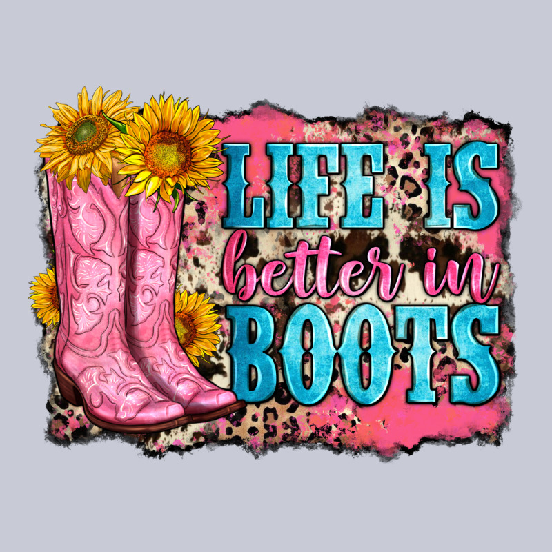 Life Is Better In Boots Heavyweight Hoodie by Zillion Design Studio | Teevron