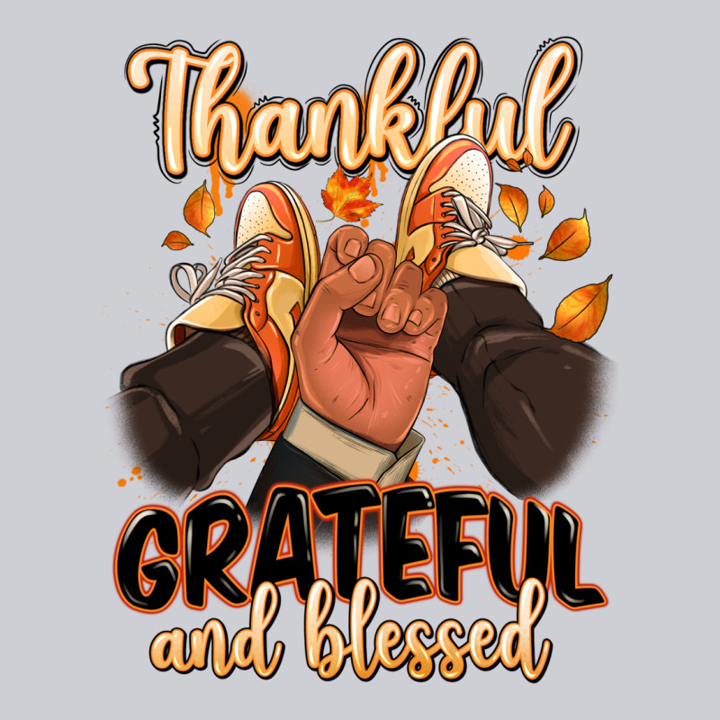Thankful Grateful And Blessed Black Man Sneakers Classic Tee by RanaPortraitStore | Teevron