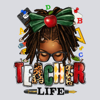 Teacher Life Afro Locs Messy Bun Zipper Hoodie | Teevron