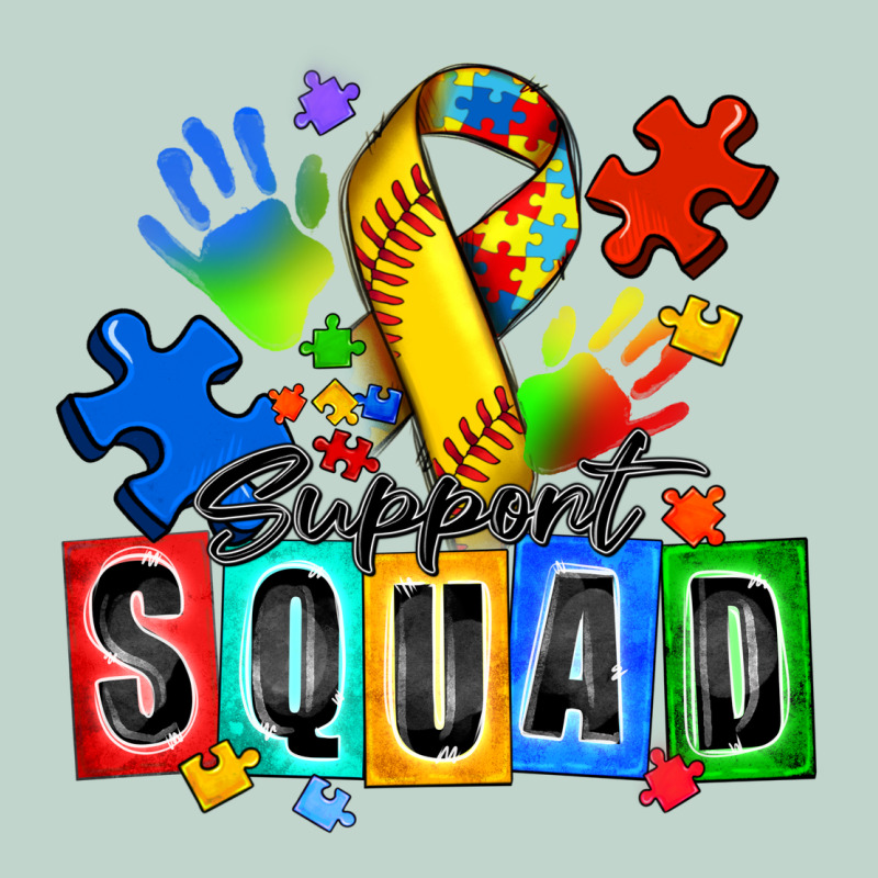 Softball Support Squad Autism Zipper Hoodie by Zillion Design Studio | Teevron