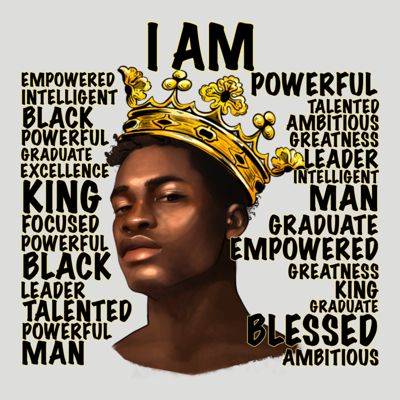 Afro Man Black King I Am Zipper Hoodie by texasbilliewilder | Teevron