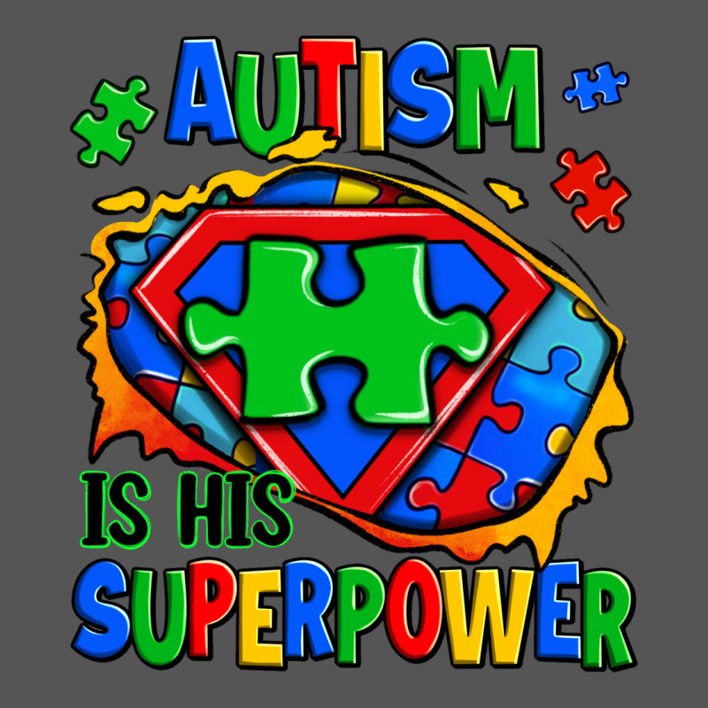 Autism Is His Superpower Ripped Zipper Hoodie by Zillion Design Studio | Teevron