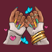 Afro Woman Nail Art Classic Tee | Teevron