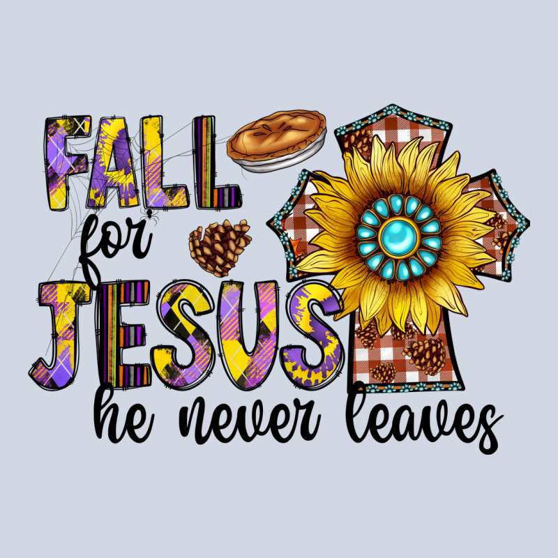 Fall For Jesus He Never Leaves Premium Sweatshirt by CowhideDigitalArt | Teevron
