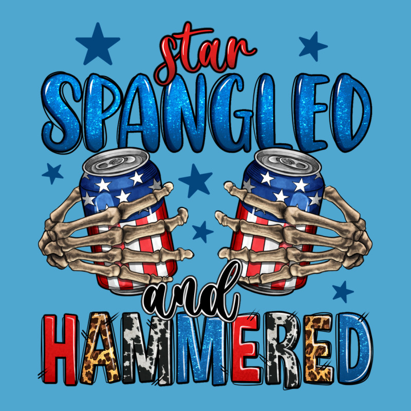 Star Spangled And Hammered Skeleton Hand Premium Hoodie by Jasminsmagicworld | Teevron
