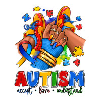 Autism Accept Love Understand Afro Girl Sneakers Classic Tee | Teevron