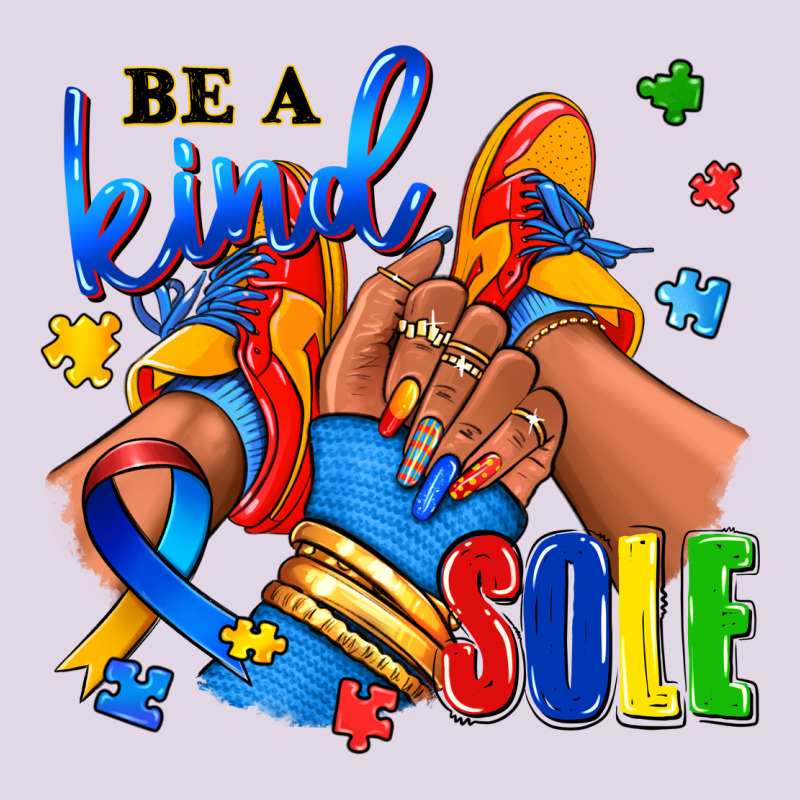 Be A Kind Sole Autism Afro Girl Sneakers Classic Tee by RanaPortraitStore | Teevron