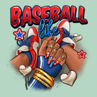 Baseball Life Afro Girl Sneakers Classic Tee | Teevron